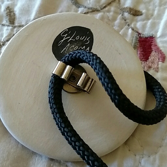 G.Louis Acoma pottery bolo tie - Picture 2 of 2